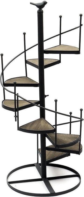 Anläggningsstandard Ø 23 cm | Växtställ 56 cm hög | Järn Växtkolumn | Mörkgrå
