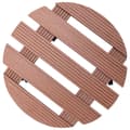 Miniatyrbilde 3 av 6: vidaXL Pottetraller 4 stk brun Ø30x7,5 cm WPC