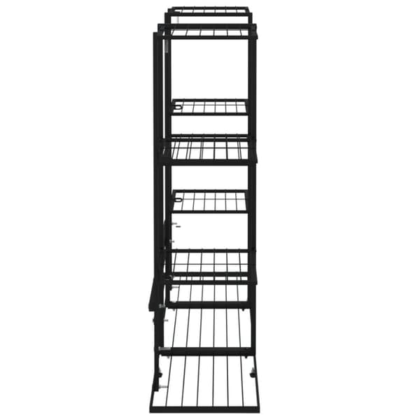 vidaXL blomsterstativ 94,5x25x89 cm jern sort
