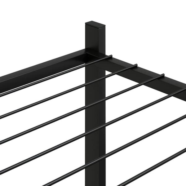 vidaXL Kukkateline 83x25x80 cm musta rauta