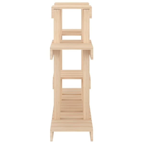 vidaXL plantestativ 104,5x25x77,5 cm massivt fyrretræ