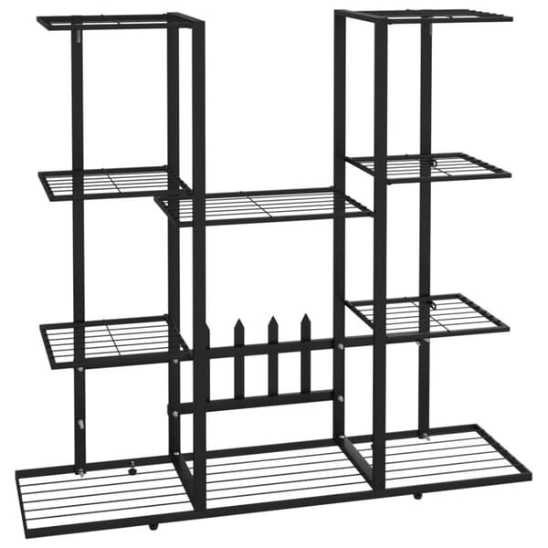 vidaXL Växtställ 94,5x25x89 cm svart järn