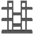 Miniatyrbilde 5 av 9: vidaXL Plantestativ grå 104,5x25x109,5 cm heltre furu