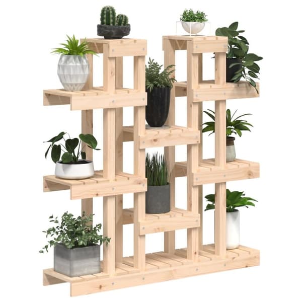 vidaXL Plantestativ 104,5x25x109,5 cm heltre furu