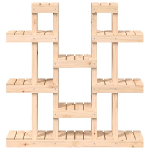 vidaXL Plantestativ 104,5x25x109,5 cm heltre furu