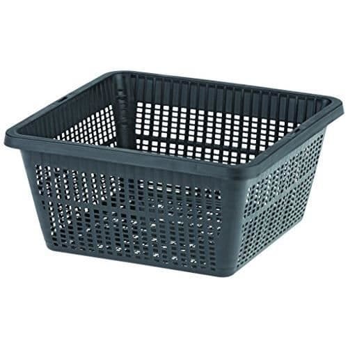 Växtkorg - OASE - Fyrkantig - 19 x 19 cm - Plast - Grå