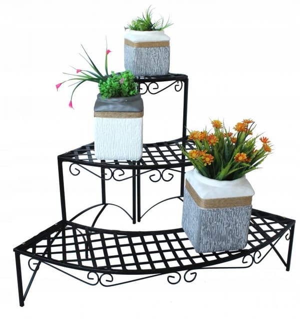 Gardenline - plantestativ - foldbar - 60x60x60 cm - sort