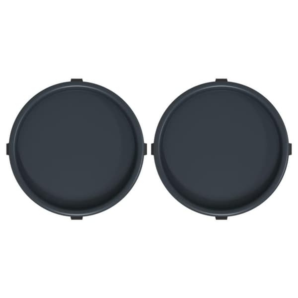 vidaXL Kasvirullakot pyörillä 2 kpl harmaa halkaisija 34 cm 35 kg