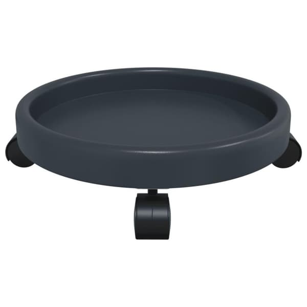 vidaXL Kasvirullakot pyörillä 2 kpl harmaa halkaisija 34 cm 35 kg