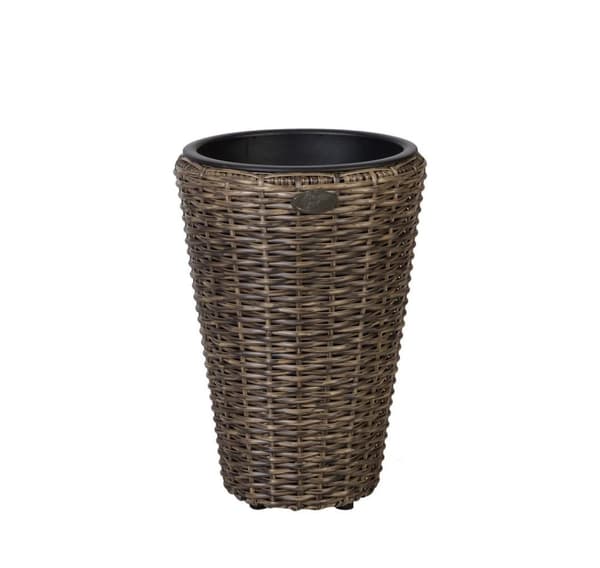 Planteholder WICKER D28xH40cm, mørkebrun
