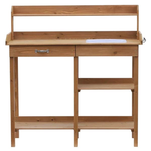 Rootz-istutuspöytä - Pöytä tarjottimella - Kuusi - Puutarha - Parveke - 117L x 45L x 121K cm