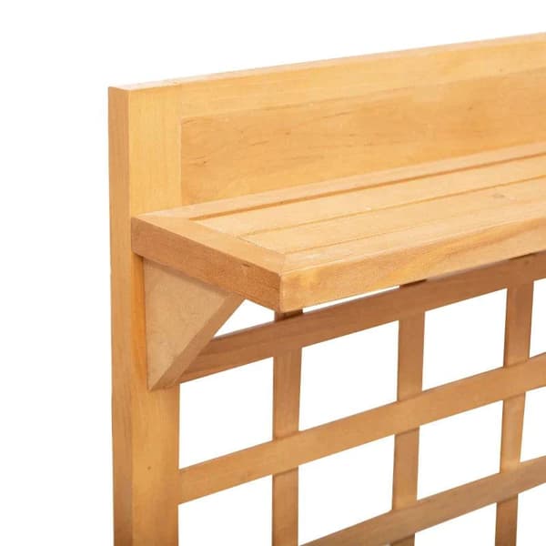Rootz Højseng - Plantebord - Blomsterbord - Arbejdsbord - Havebord - Plantebord i træ - Have - Balkon - Brun - 105 x 40 x 135 cm