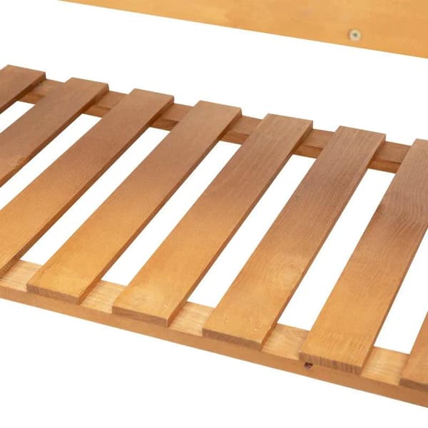 Rootz Højseng - Plantebord - Blomsterbord - Arbejdsbord - Havebord - Plantebord i træ - Have - Balkon - Brun - 105 x 40 x 135 cm