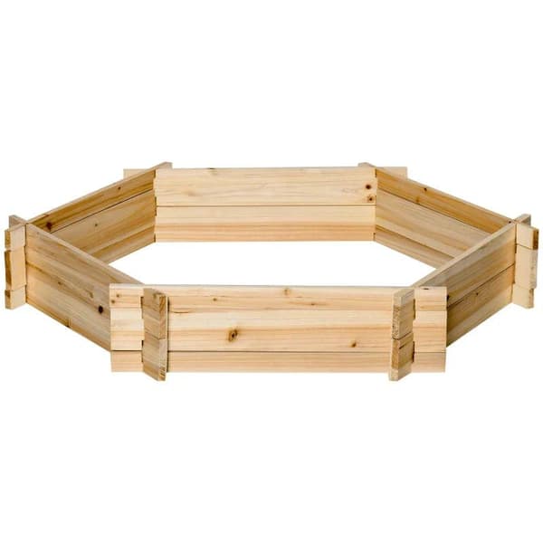 Rootzin korotettu sänky - Puutarhasänky - Puutarhasänky istutuskone - Kukkalaatikko - Puu - 100cm x 92cm x 16cm