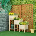 Miniatyrbillede 2 af 7: Rootz Højseng - Gartenbeet - 3 Etagers Træplantekasse - Blomsterkasse - Urtepotte - Træ - 125 x 45 x 108 cm
