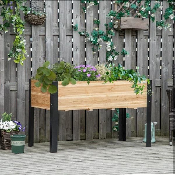 Rootz Upphöjd säng - Upphöjd trädgårdssäng - Planteringslåda - Trädgårdssäng - 120cm x 60cm x 74cm