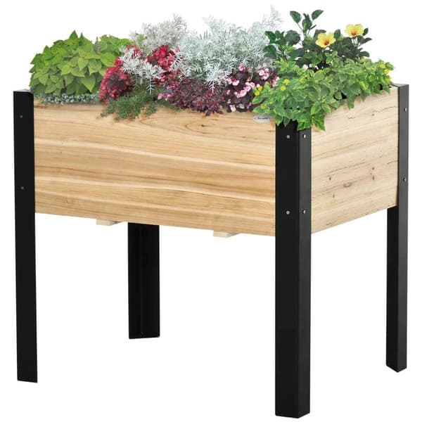 Rootzin korotettu sänky - korotettu puutarhasänky - istutuslaatikko - puutarhasänky - 80 cm x 60 cm x 74 cm