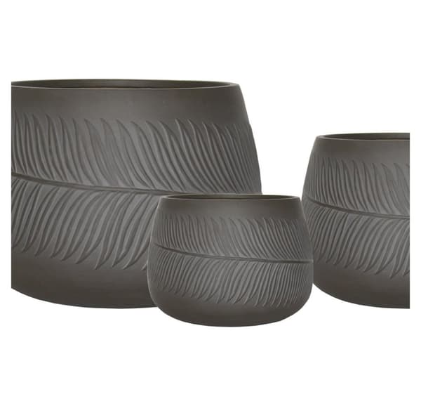 Urtepotte PALM-3, D24xH16cm, brun