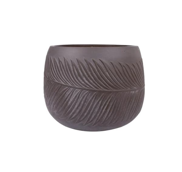 Urtepotte PALM-3, D24xH16cm, brun