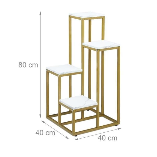 Planthylla - 10038808-49 - Vit - MDF och stål - 4 platser - Universell