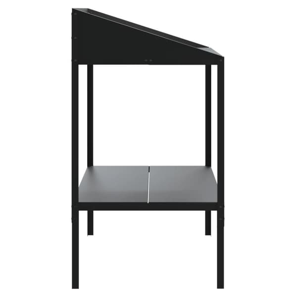 vidaXL plantestativ 75,5x54,5x100 cm galvaniseret stål antracitgrå