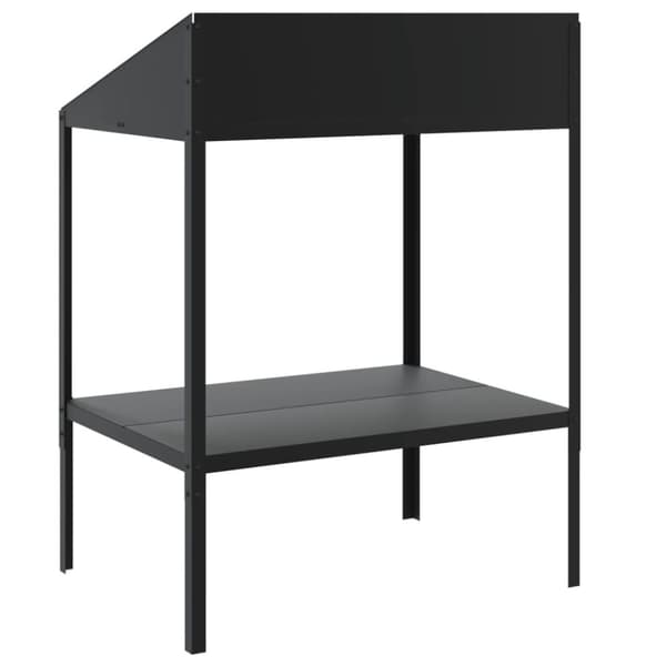 vidaXL plantestativ 75,5x54,5x100 cm galvaniseret stål antracitgrå