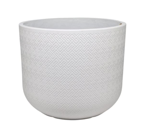 Planteholder SELENA D44xH36cm, hvit