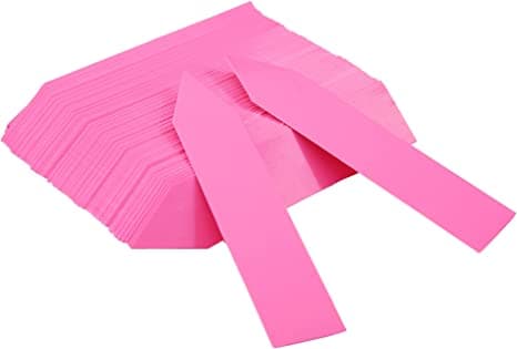 INF Holdbare planteetiketter / planteskilt 100-pak Rosa 10x2 cm