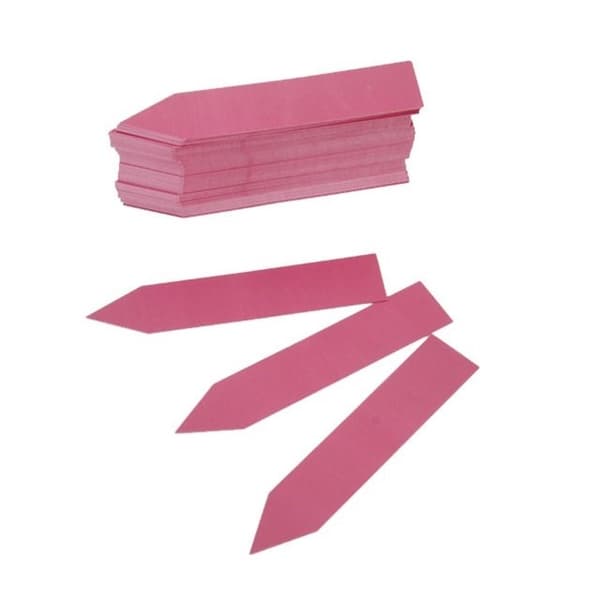 INF Holdbare planteetiketter / planteskilt 100-pak Rosa 10x2 cm
