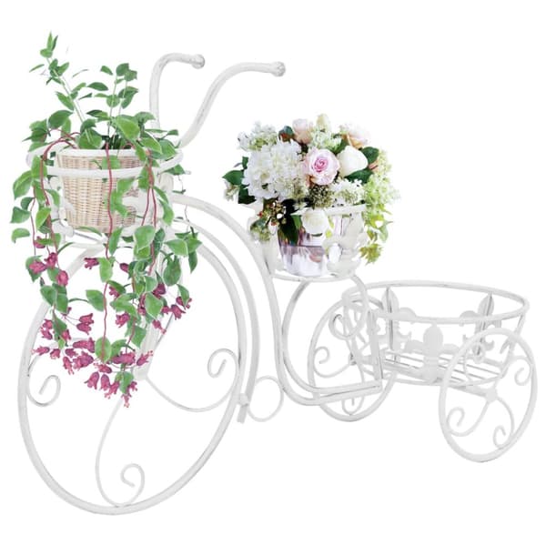 plantestativ cykelform vintagestil metal