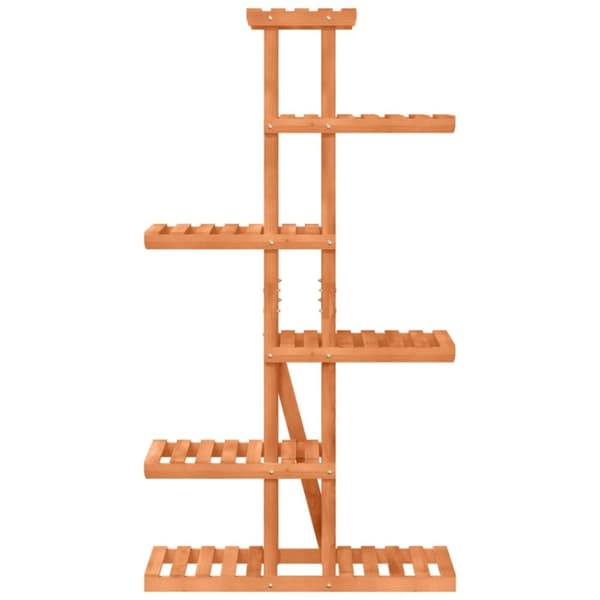 blomsterstativ 75x25x140,5 cm massivt fyrretræ