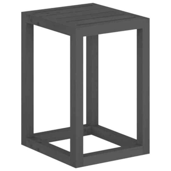 plantestativer 3 stk. massivt fyrretræ grå