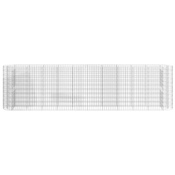 gabion-højbed 400x50x100 cm galvaniseret jern