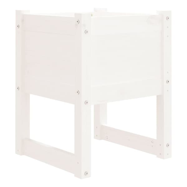 plantekasser 2 stk. 40x40x52,5 cm massivt fyrretræ hvid