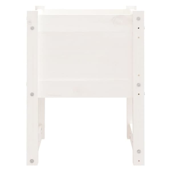 plantekasser 2 stk. 40x40x52,5 cm massivt fyrretræ hvid