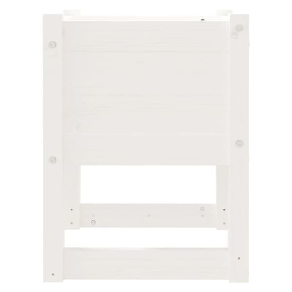plantekasser 2 stk. 40x40x52,5 cm massivt fyrretræ hvid