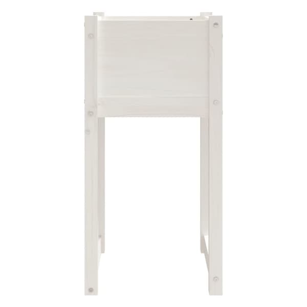 plantekasser 2 stk. 40x40x81 cm massivt fyrretræ hvid