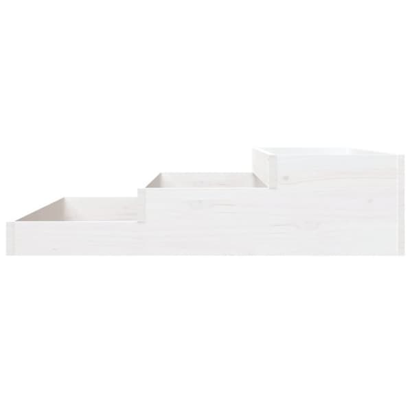 Odlingslåda vit 110x110x27 cm massiv furu