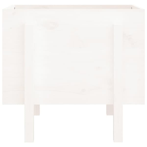 Odlingslåda 62x50x57 cm vit massiv furu