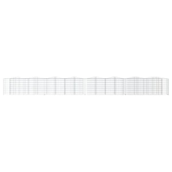 buet gabion-højbed 800x50x100 cm galvaniseret jern