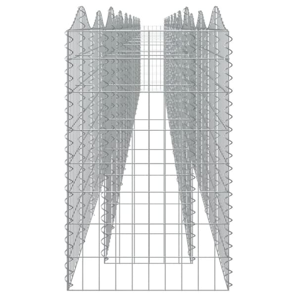 buet gabion-højbed 800x50x100 cm galvaniseret jern