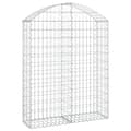 Miniatyrbild 2 av 5: Gabion bågformad 100x30x120/140 cm galvaniserat järn