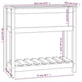 Pikkukuva 8 / 8: Kukkalaatikko hyllyllä hunajanruskea 82,5x34,5x81cm täysi mänty