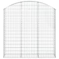 Miniatyrbild 3 av 5: Gabion bågformad 150x30x140/160 cm galvaniserat järn