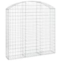 Miniatyrbild 2 av 5: Gabion bågformad 150x30x140/160 cm galvaniserat järn