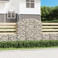 Miniatyrbild 1 av 5: Gabion bågformad 150x30x140/160 cm galvaniserat järn