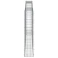 Miniatyrbillede 4 af 5: buet gabionkurv 400x30x160/180 cm galvaniseret jern