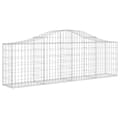 Miniatyrbillede 3 af 6: buede gabionkurve 3 stk. 200x30x60/80 cm galvaniseret jern