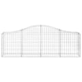 Miniatyrbillede 4 af 6: buede gabionkurve 3 stk. 200x30x60/80 cm galvaniseret jern