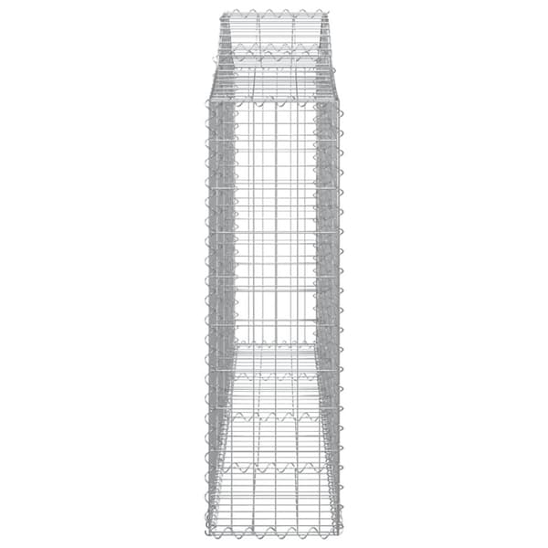 buede gabionkurve 18 stk. 200x30x100/120 cm galvaniseret jern